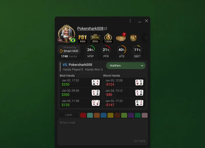 GGPoker Smart HUD